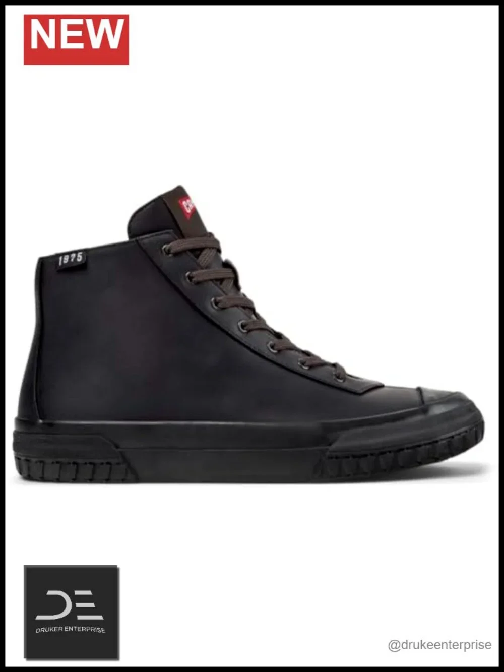 Camper Women's Knee-High Sneaker Bootie Leather Zipper Water Resistant